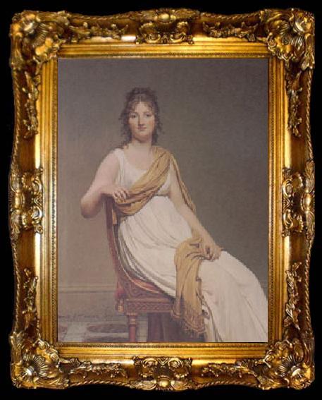 framed  Jacques-Louis  David Madame de Verninac,nee Henriette Delacroix,Sister of Eugene Delacroix,date Anno Septimo (mk05), ta009-2